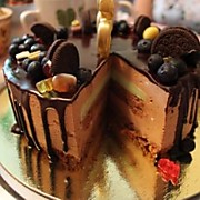 торт"шоколад-мята"разрез