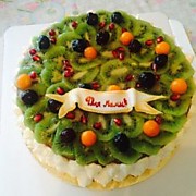 торт"Фруктовый"без мастики